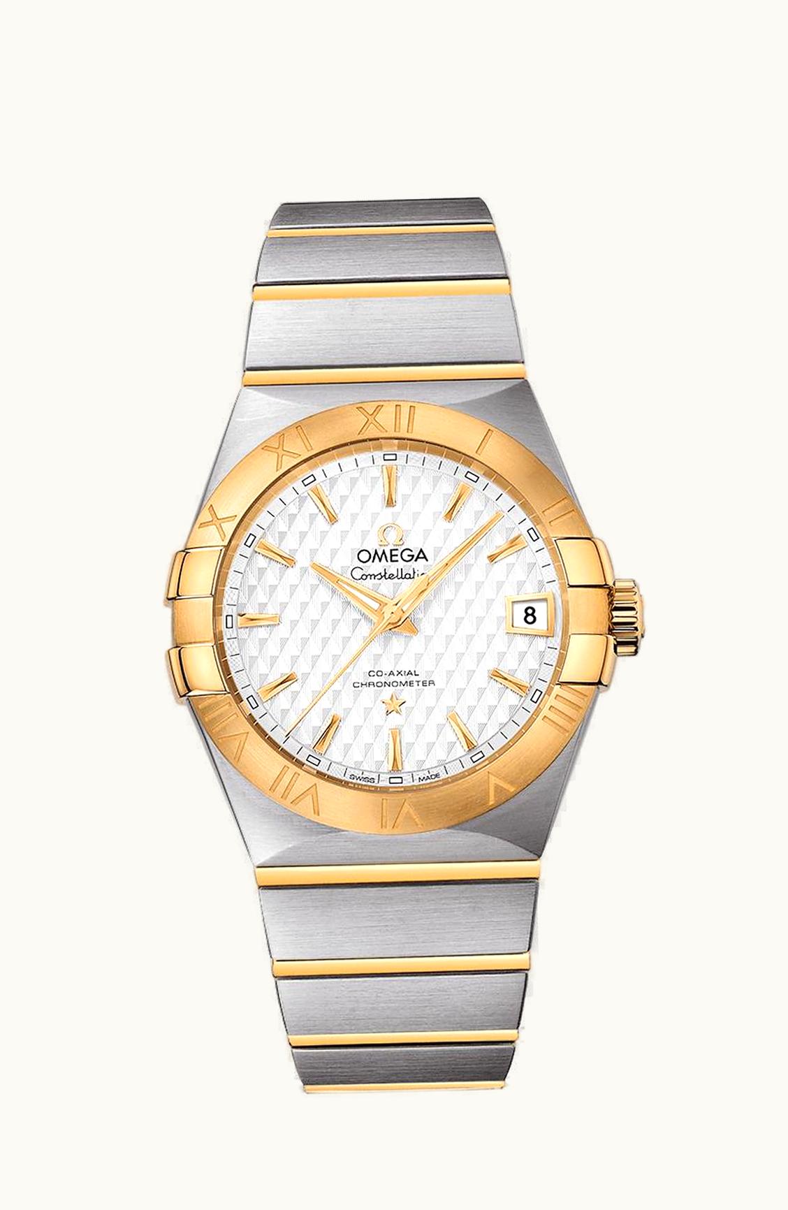 Omega Constellation Co-Axial 38 Stainless Steel / Yellow Gold / Silver Lozenge
