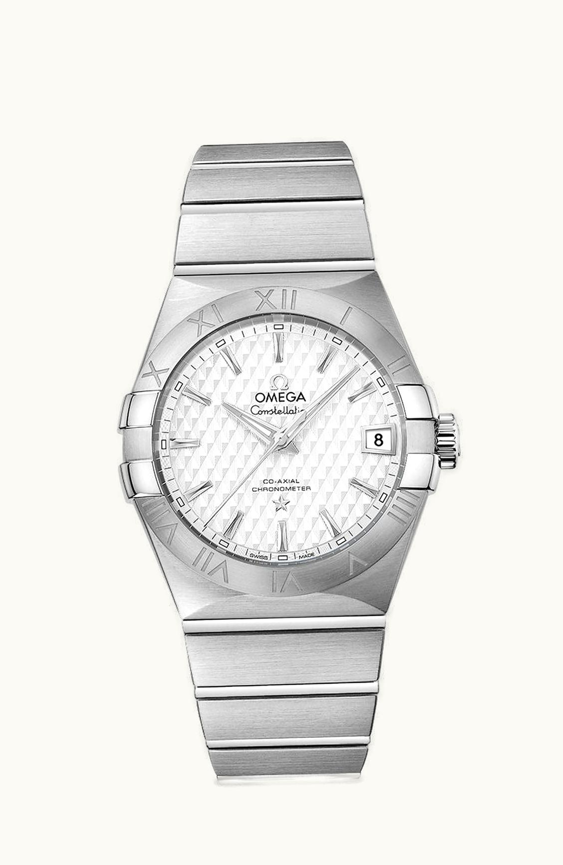 Omega Constellation Co-Axial 38 Stainless Steel / Silver Lozenge