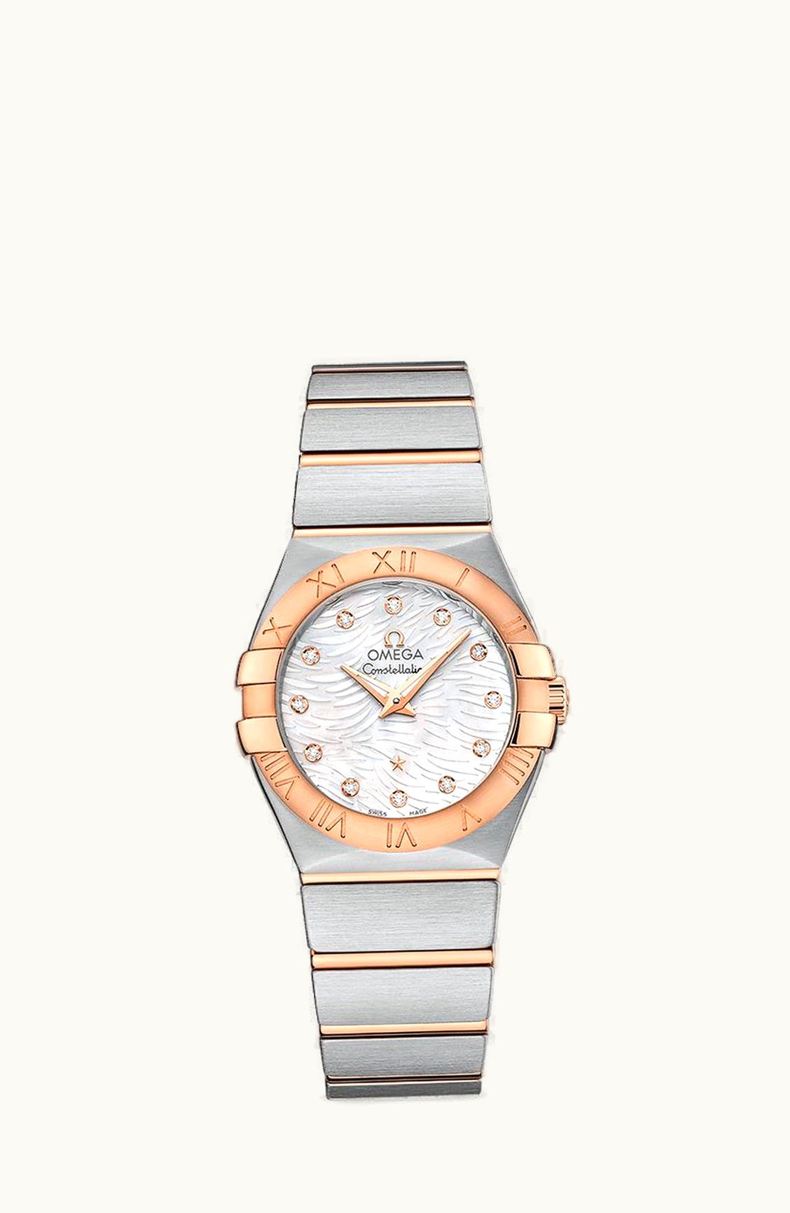 Omega Constellation Quartz 27 Stainless Steel / Red Gold / White MOP