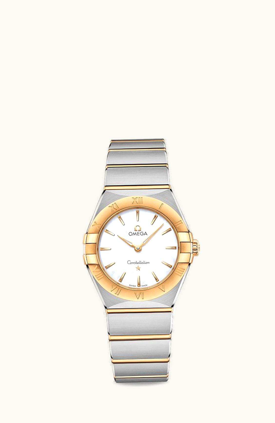 Omega Constellation Manhattan 28 Quartz Stainless Steel / Yellow Gold / MOP
