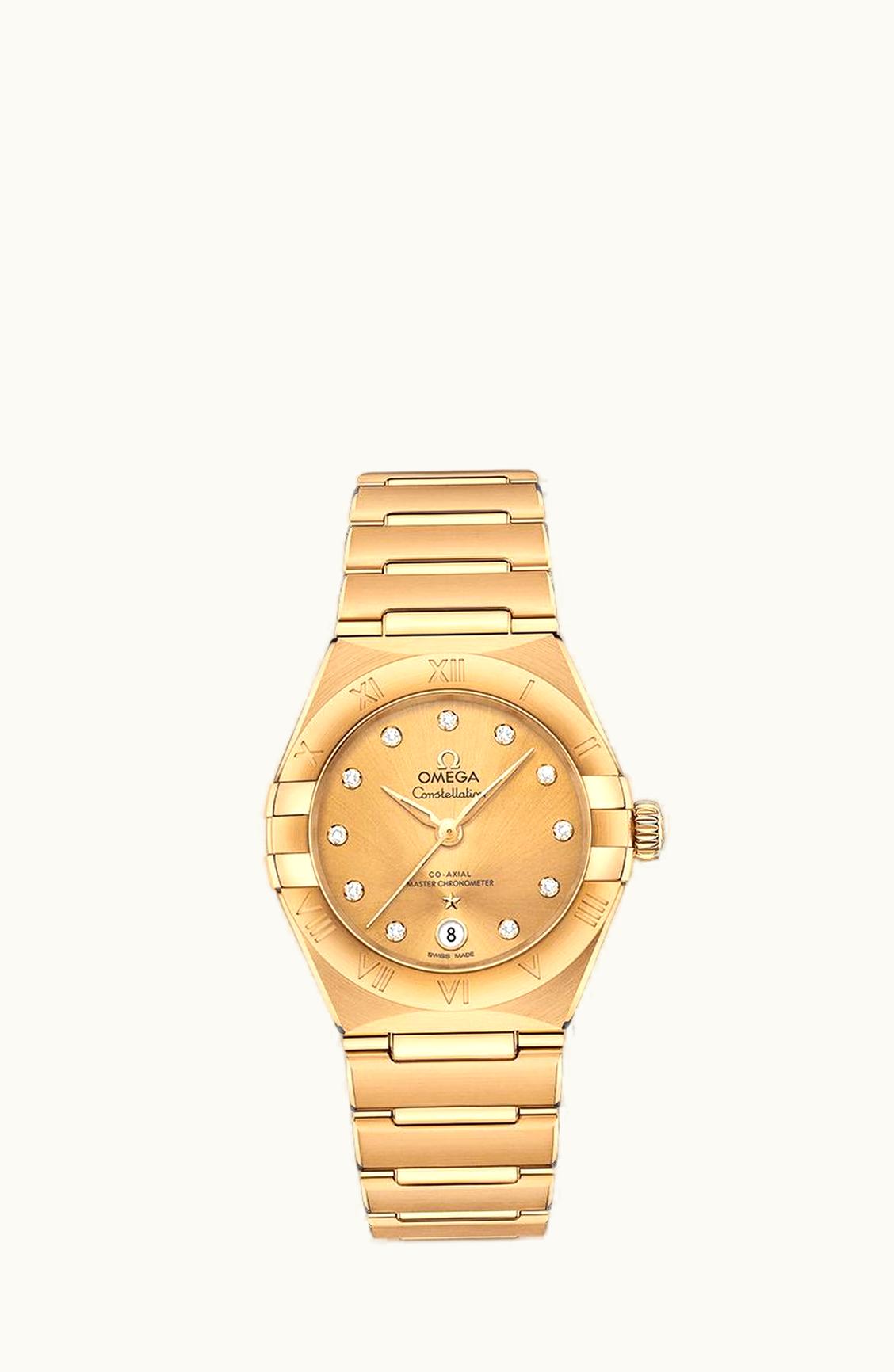 Omega Constellation Manhattan 29 Co-Axial Master Chronometer Yellow Gold / Champagne