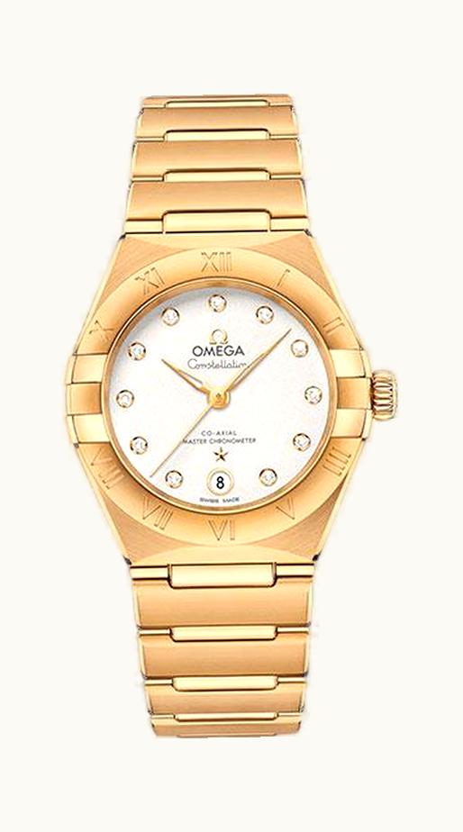 Omega Constellation Manhattan 29 Co-Axial Master Chronometer Yellow Gold / Silver