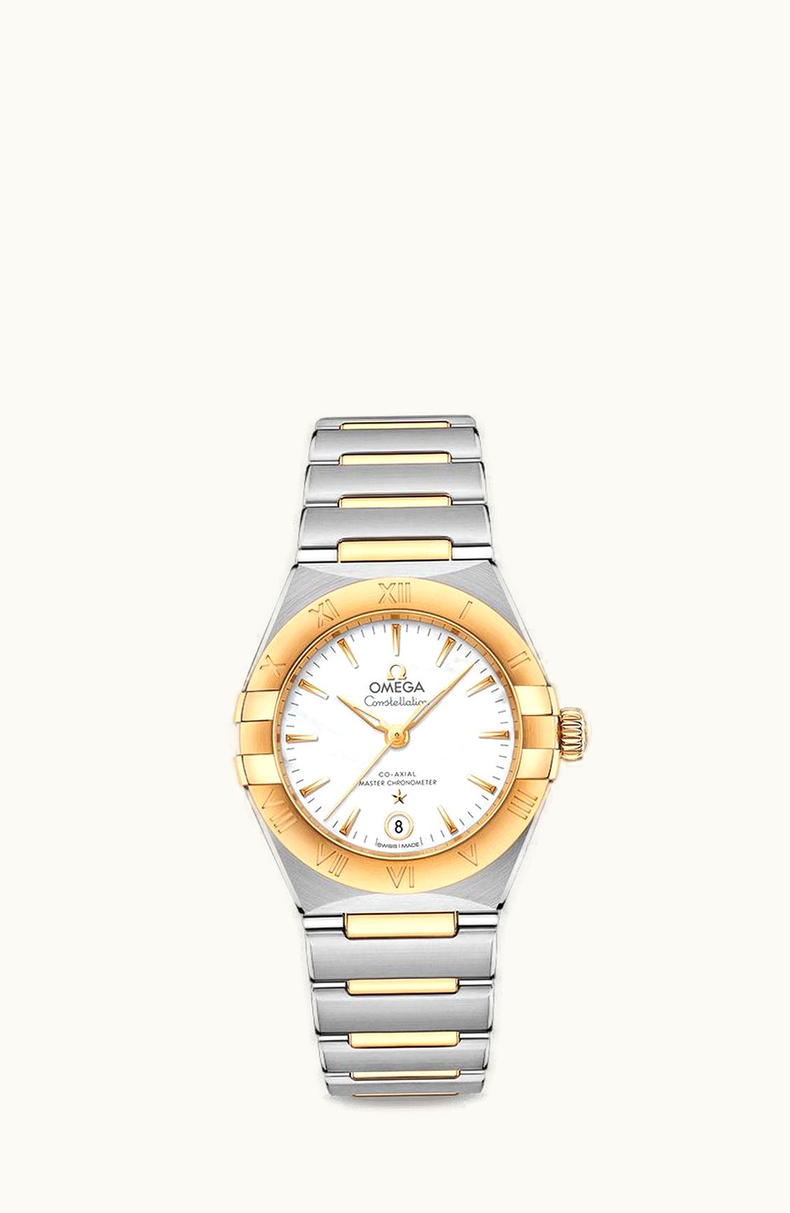 Omega Constellation Manhattan 29 Co-Axial Master Chronometer Stainless Steel / Yellow Gold / MOP