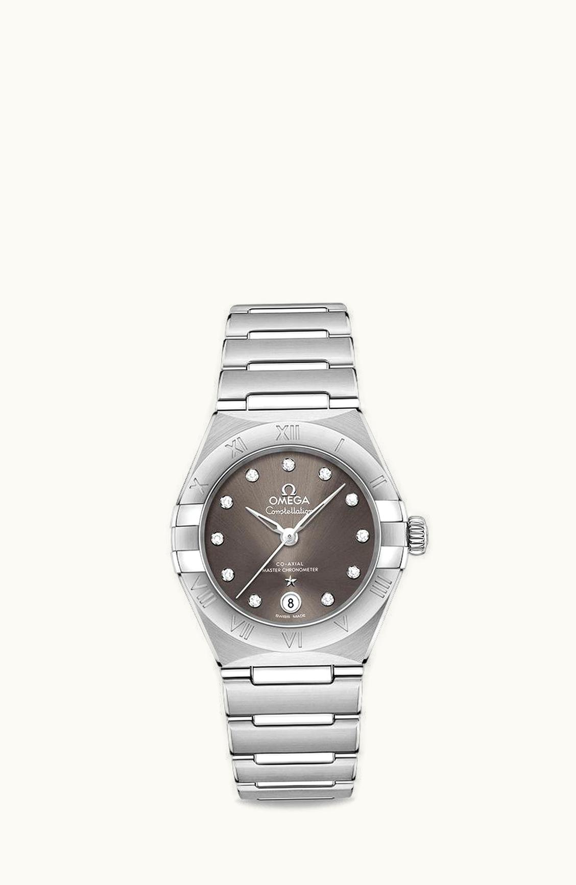 Omega Constellation Manhattan 29 Co-Axial Master Chronometer Stainless Steel / Grey - Diamond
