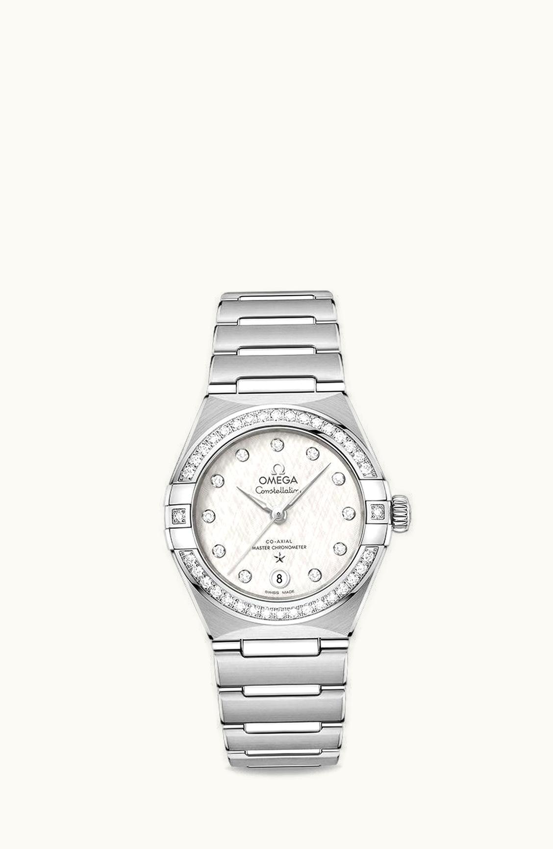 Omega Constellation Manhattan 29 Co-Axial Master Chronometer Stainless Steel / Silk Diamond / Diamond