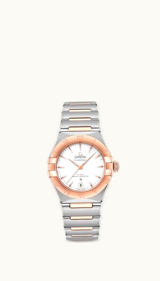 Omega Constellation Manhattan 29 Co-Axial Master Chronometer Stainless Steel / Sedna Gold / MOP