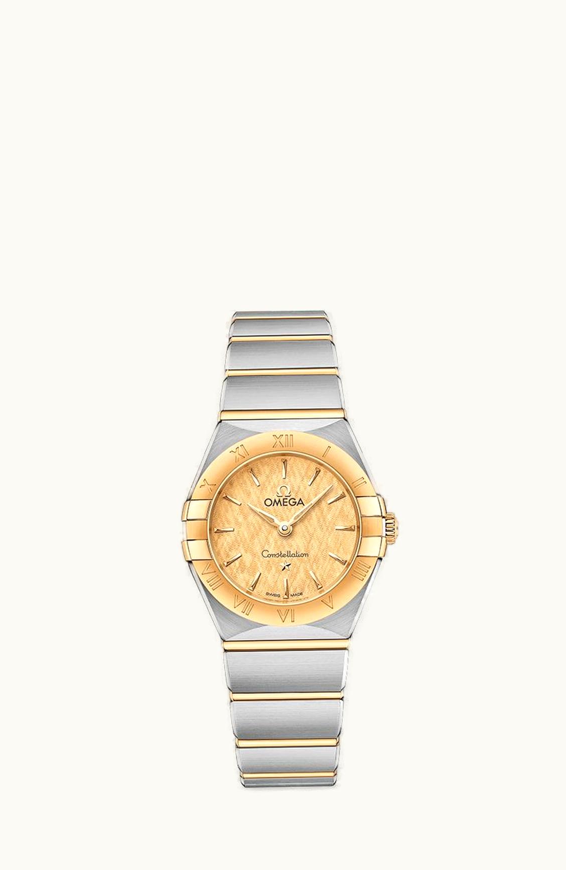 Omega Constellation Manhattan 25 Quartz Stainless Steel / Yellow Gold / Champagne Silk