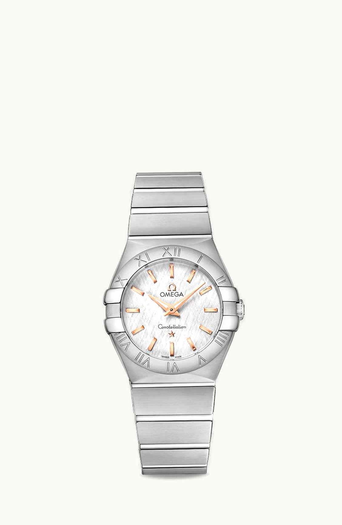 Omega Constellation Quartz 27 Polished Stainless Steel / Silver Silk