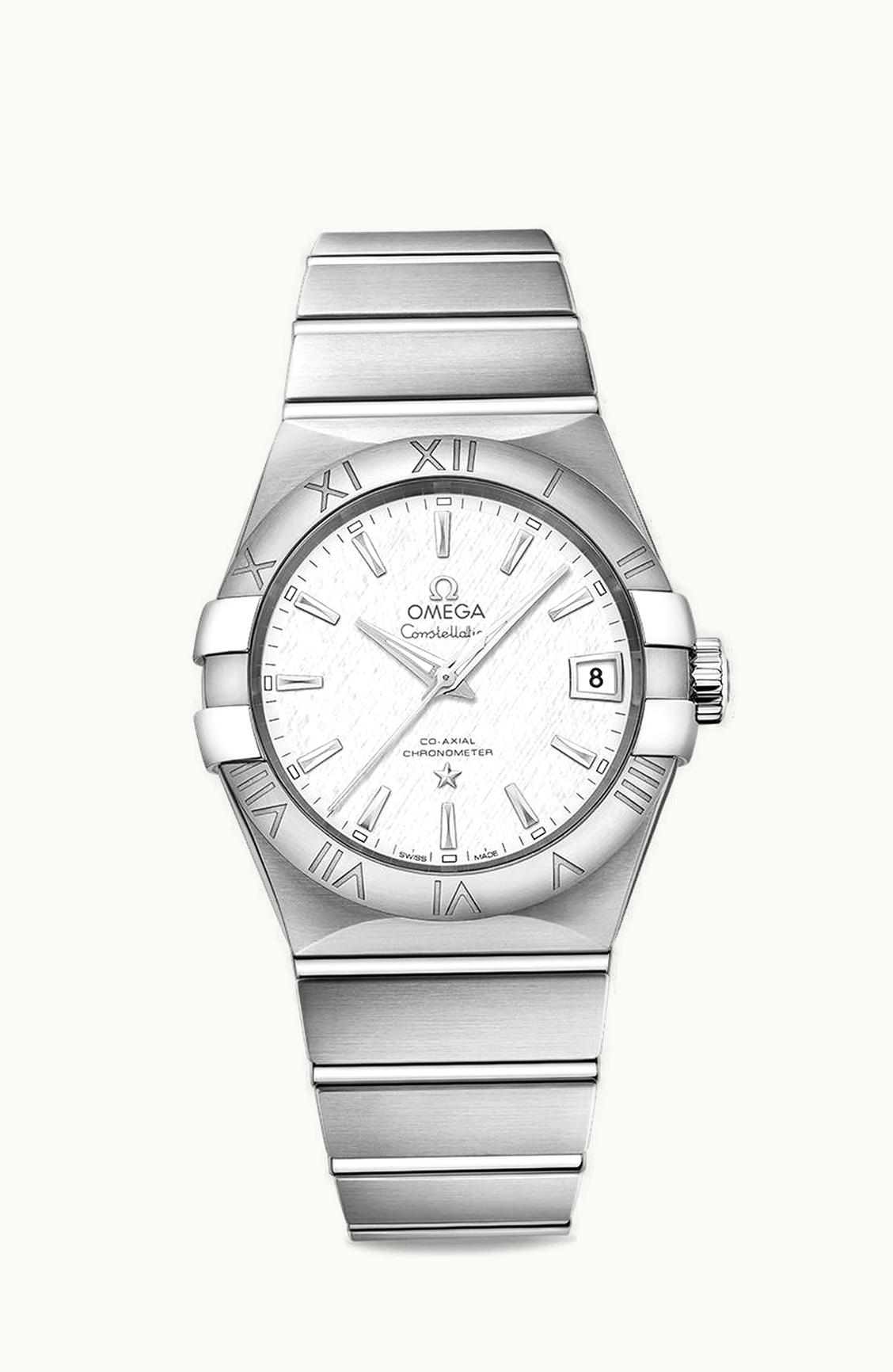 Omega Constellation Co-Axial 38 Stainless Steel / Silver Slik