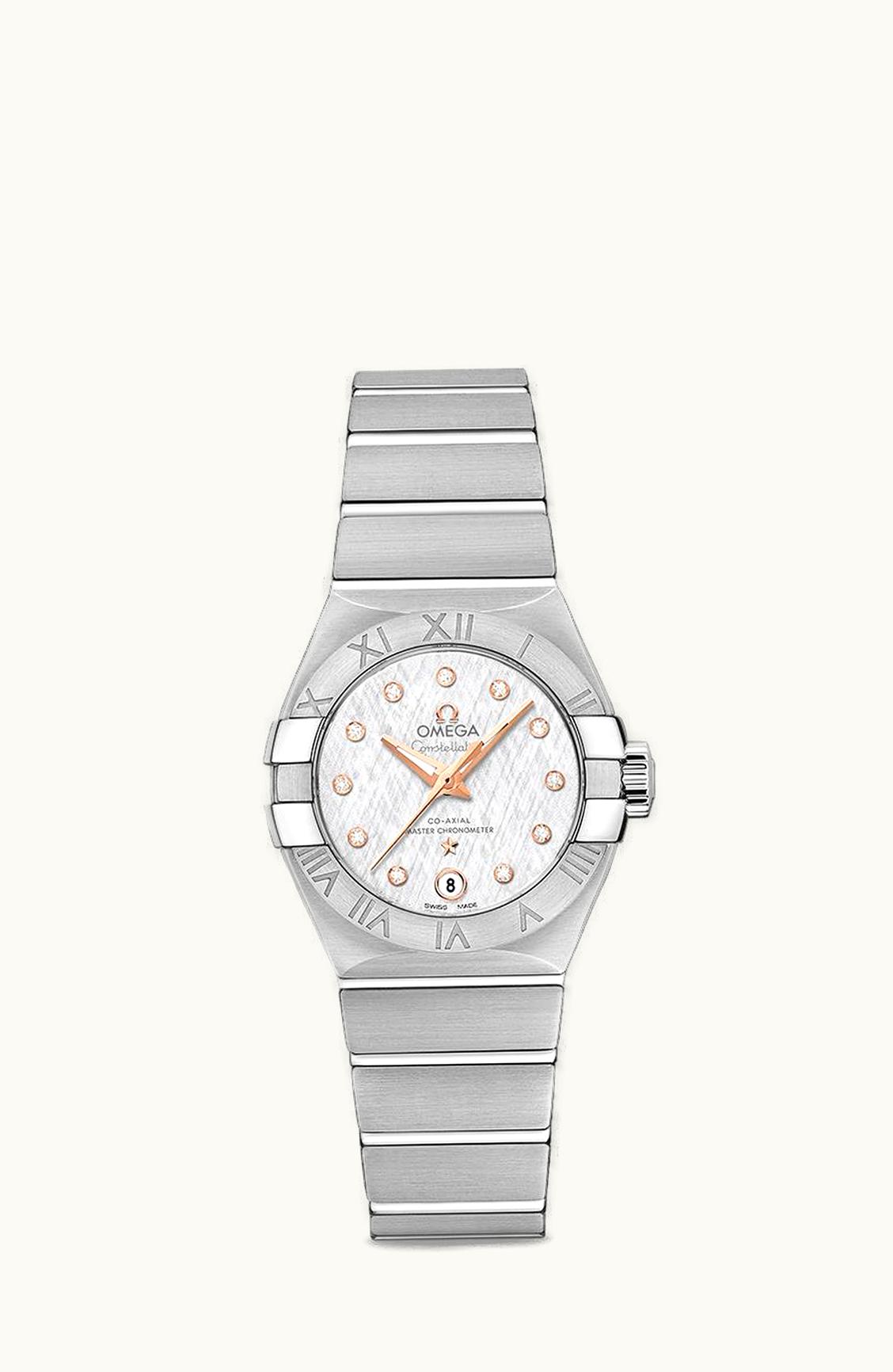 Omega Constellation Co-Axial Master Chronometer 27 Stainless Steel / Silver Silk-Diamond