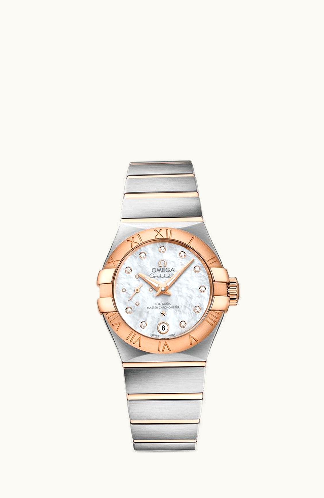 Omega Constellation Co‑Axial Master Chronometer 27 Small Seconds Stainless Steel / Red Gold / MOP
