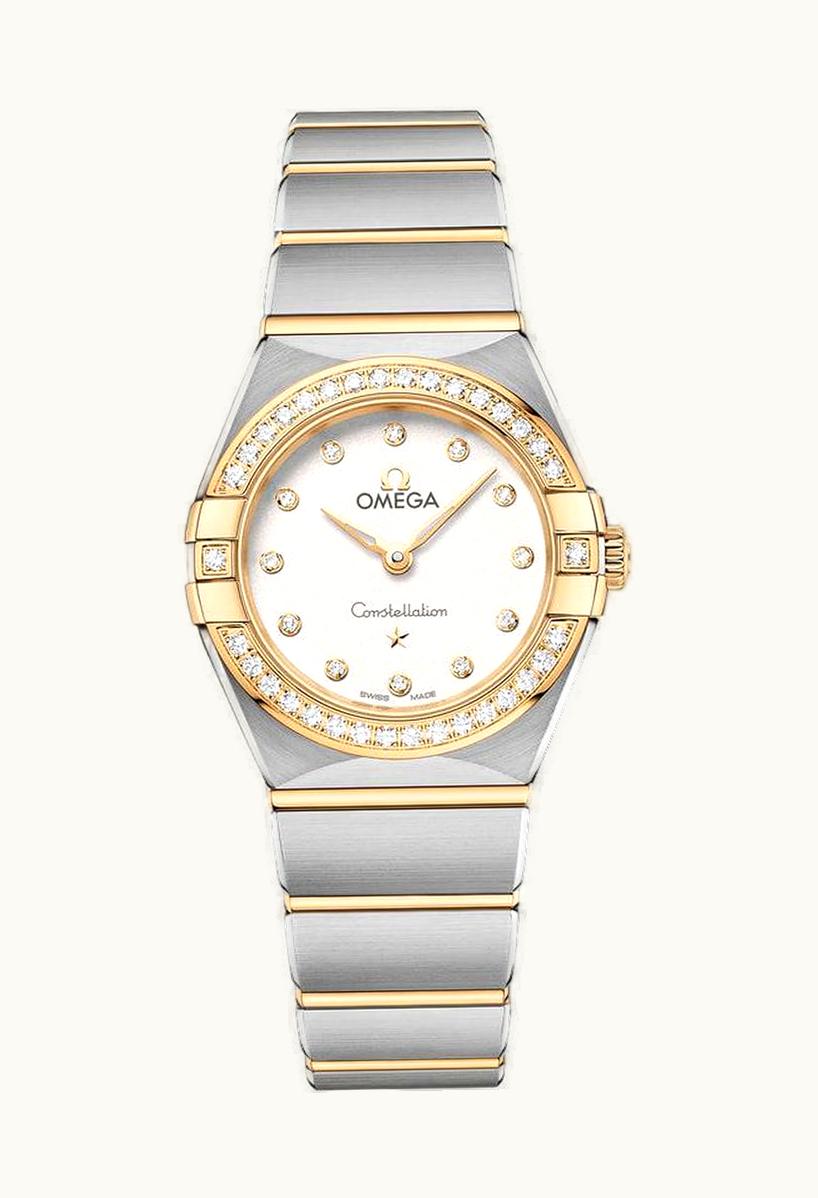 Omega Constellation Manhattan 25 Quartz Stainless Steel / Yellow Gold / Silver Diamond / Diamond