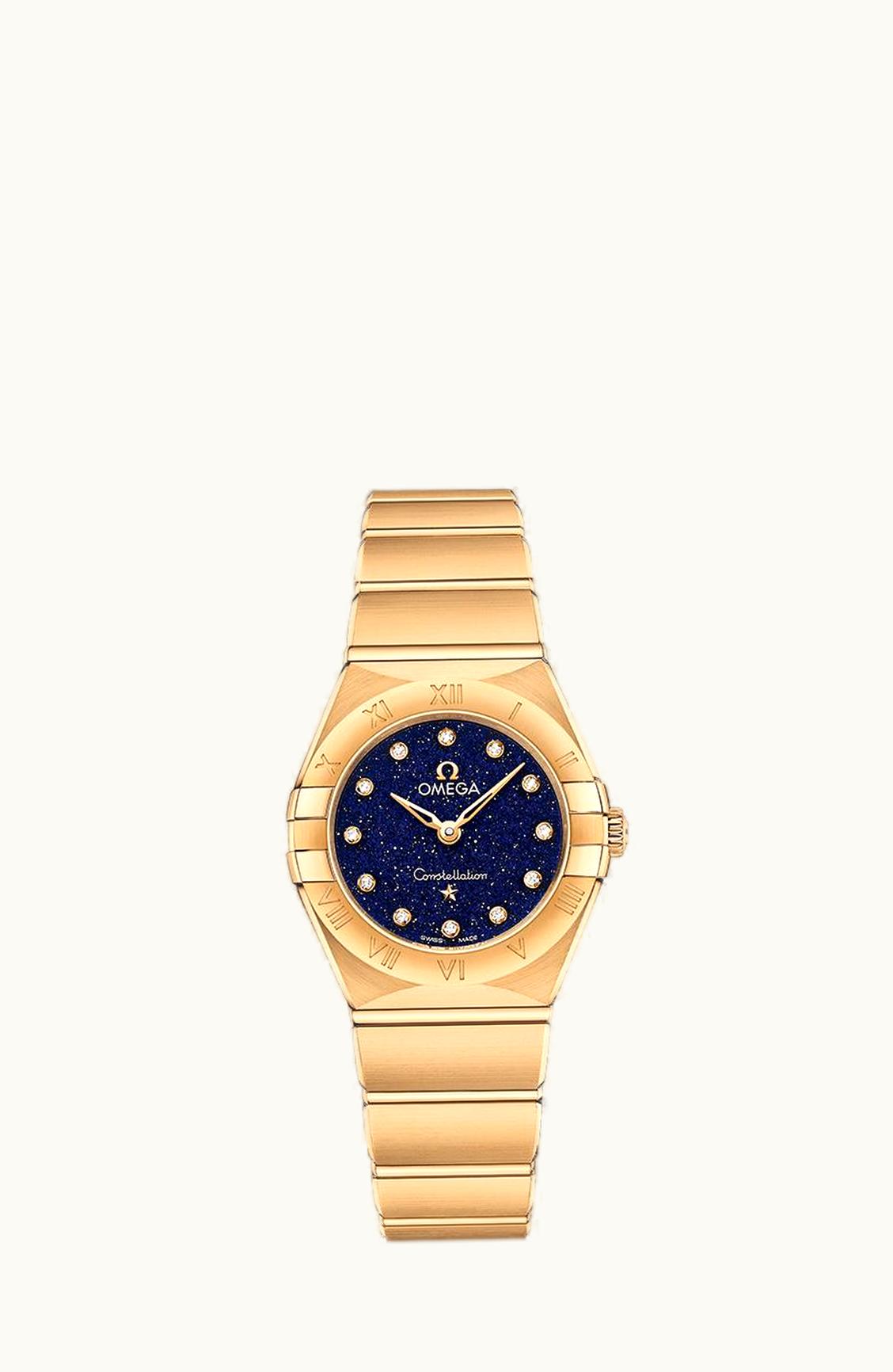 Omega Constellation Manhattan 25 Quartz Yellow Gold / Aventurine