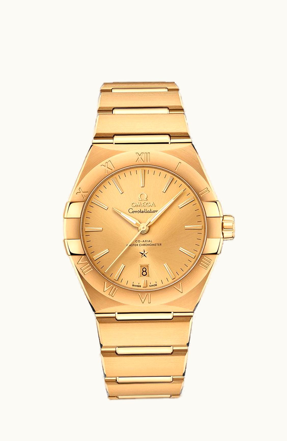 Omega Constellation Master Chronometer 39 Yellow Gold / Champagne / Bracelet