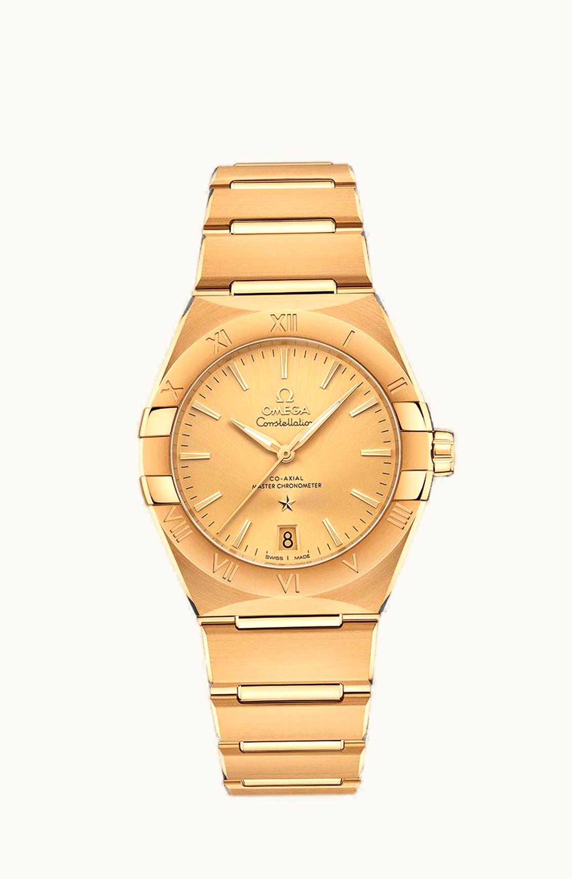 Omega Constellation Master Chronometer 36 Yellow Gold / Champagne / Bracelet