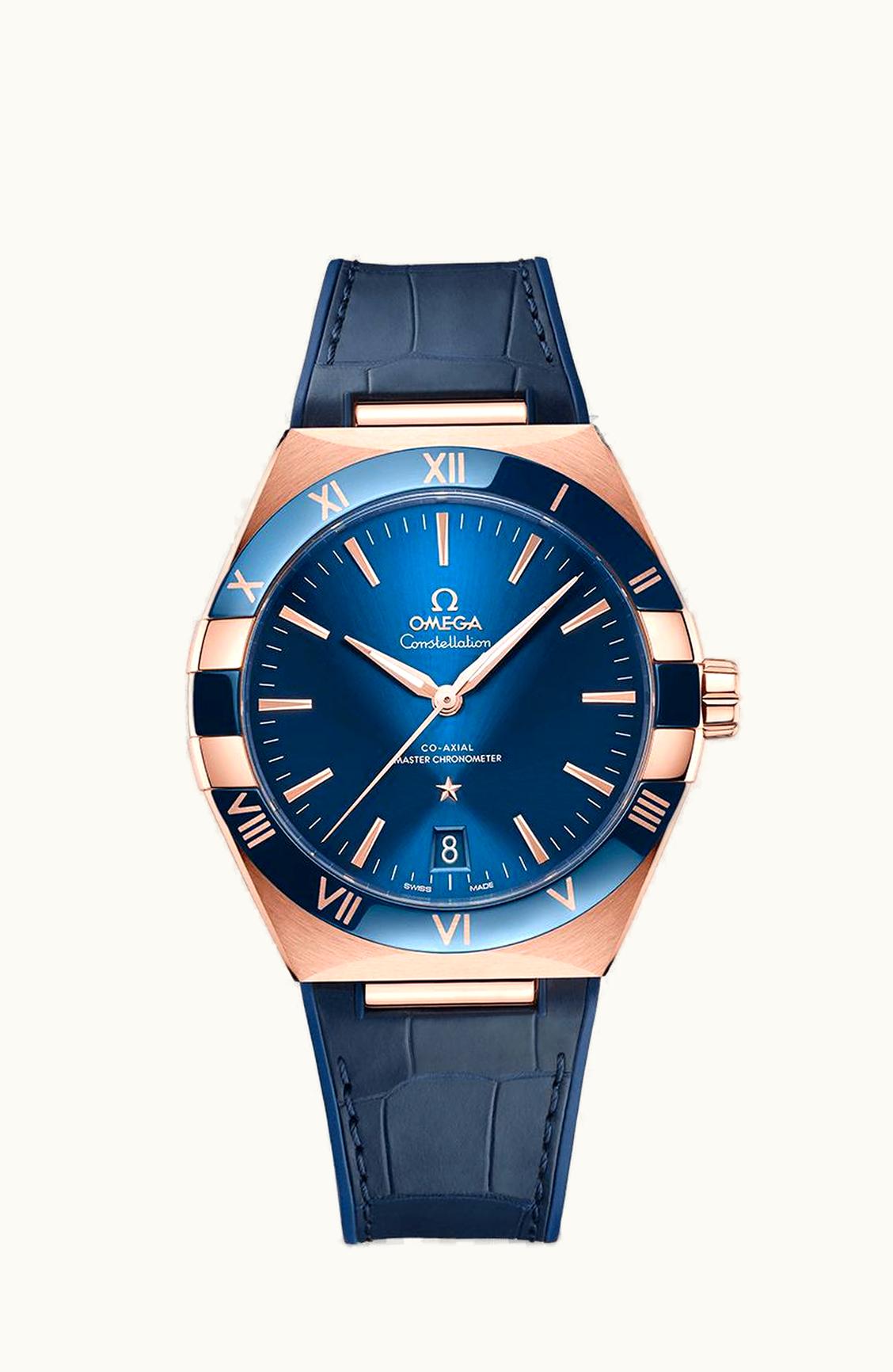 Omega Constellation Master Chronometer 41 Sedna Gold / Ceramic / Blue