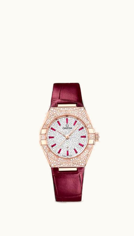 Omega Constellation Manhattan 29 Co-Axial Master Chronometer Sedna Gold / Snow