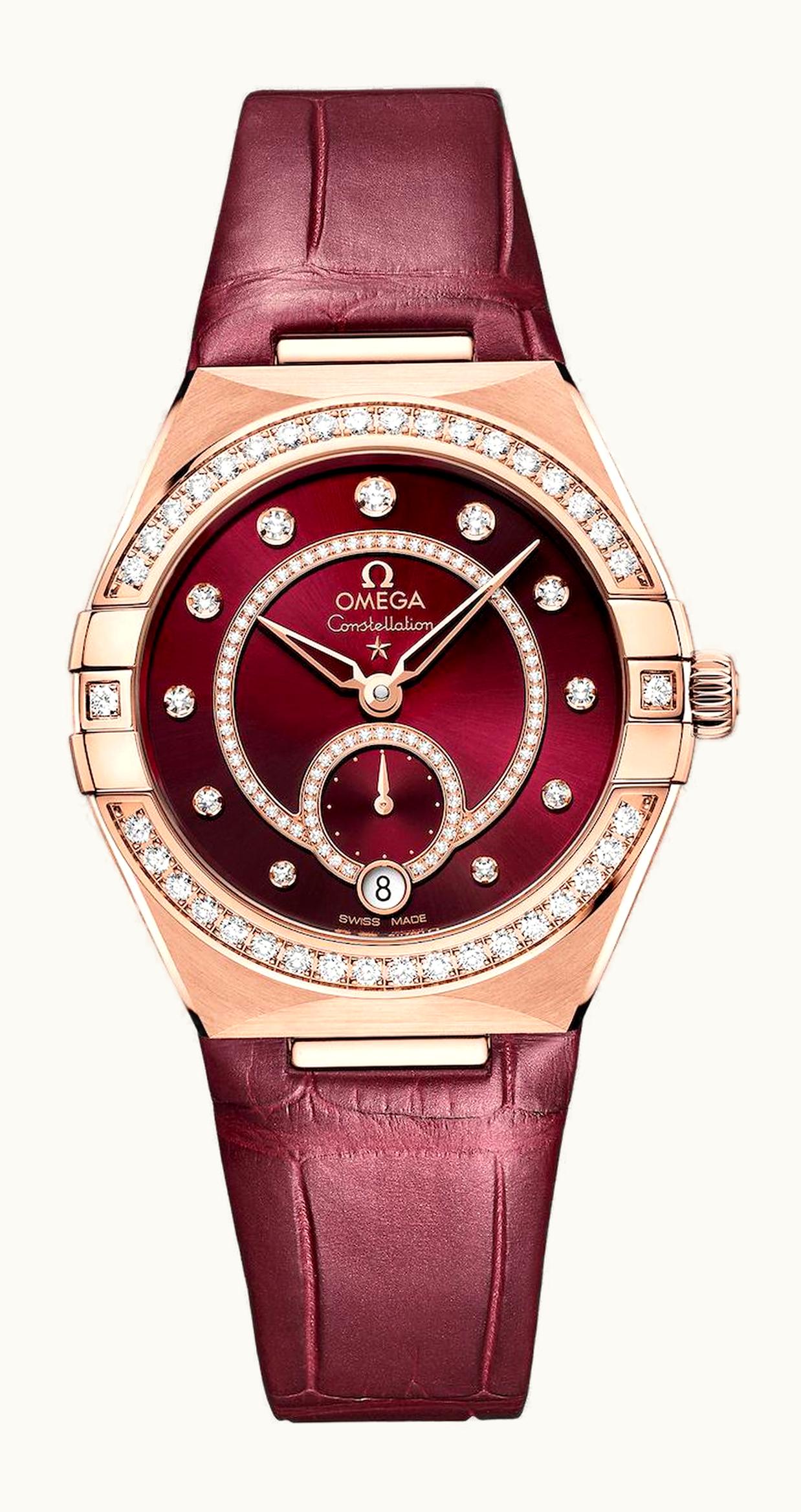 Omega Constellation Master Chronometer Small Seconds 34 Sedna Gold / Diamond / Black