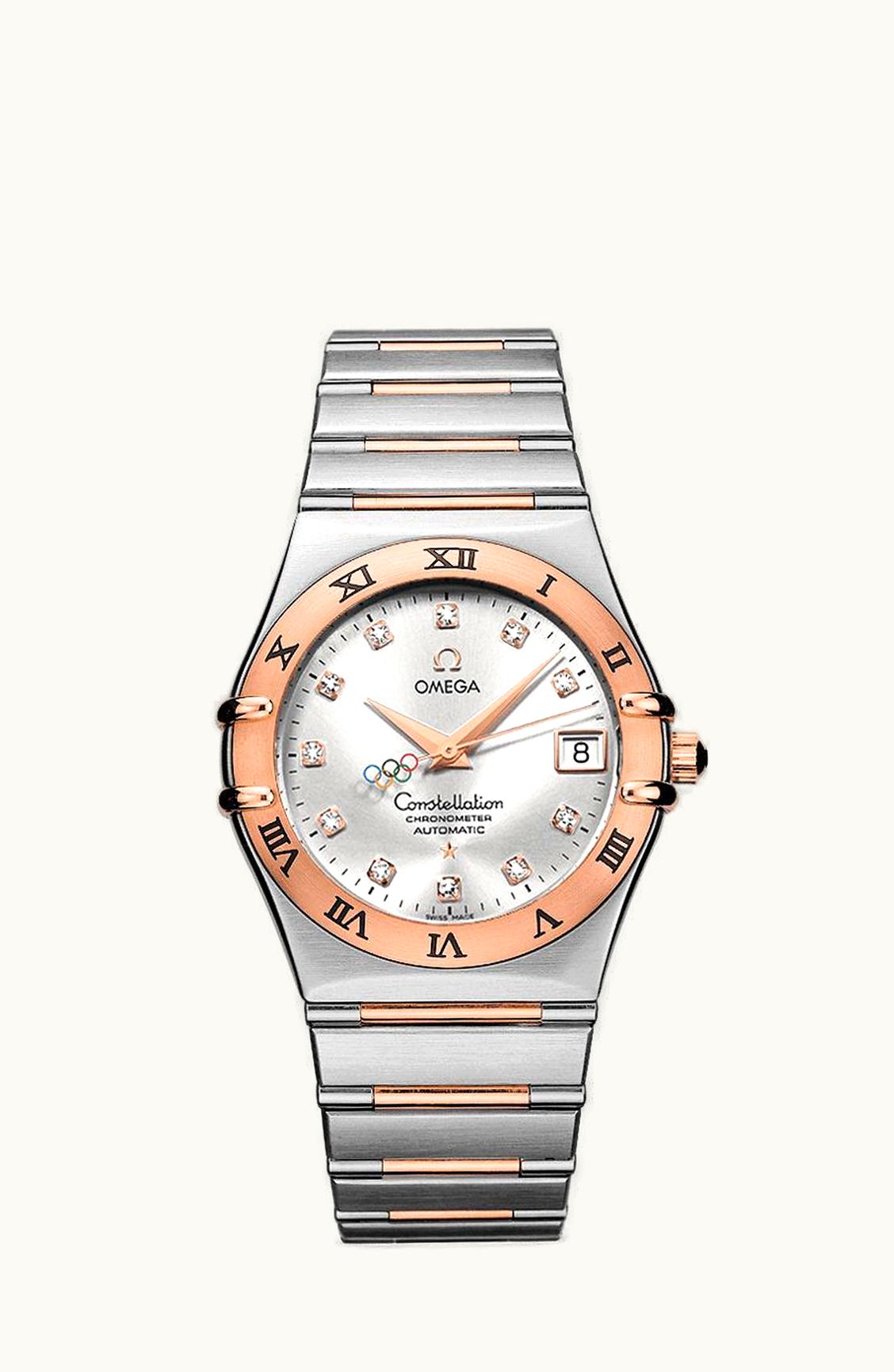 Omega Constellation Automatic 36 Stainless Steel / Red Gold / Beijing Olympics 2008