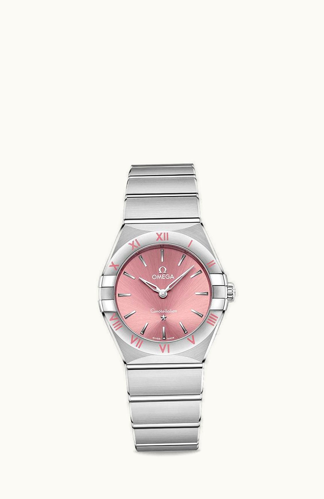Omega Constellation Manhattan 28 Quartz Stainless Steel / Blush