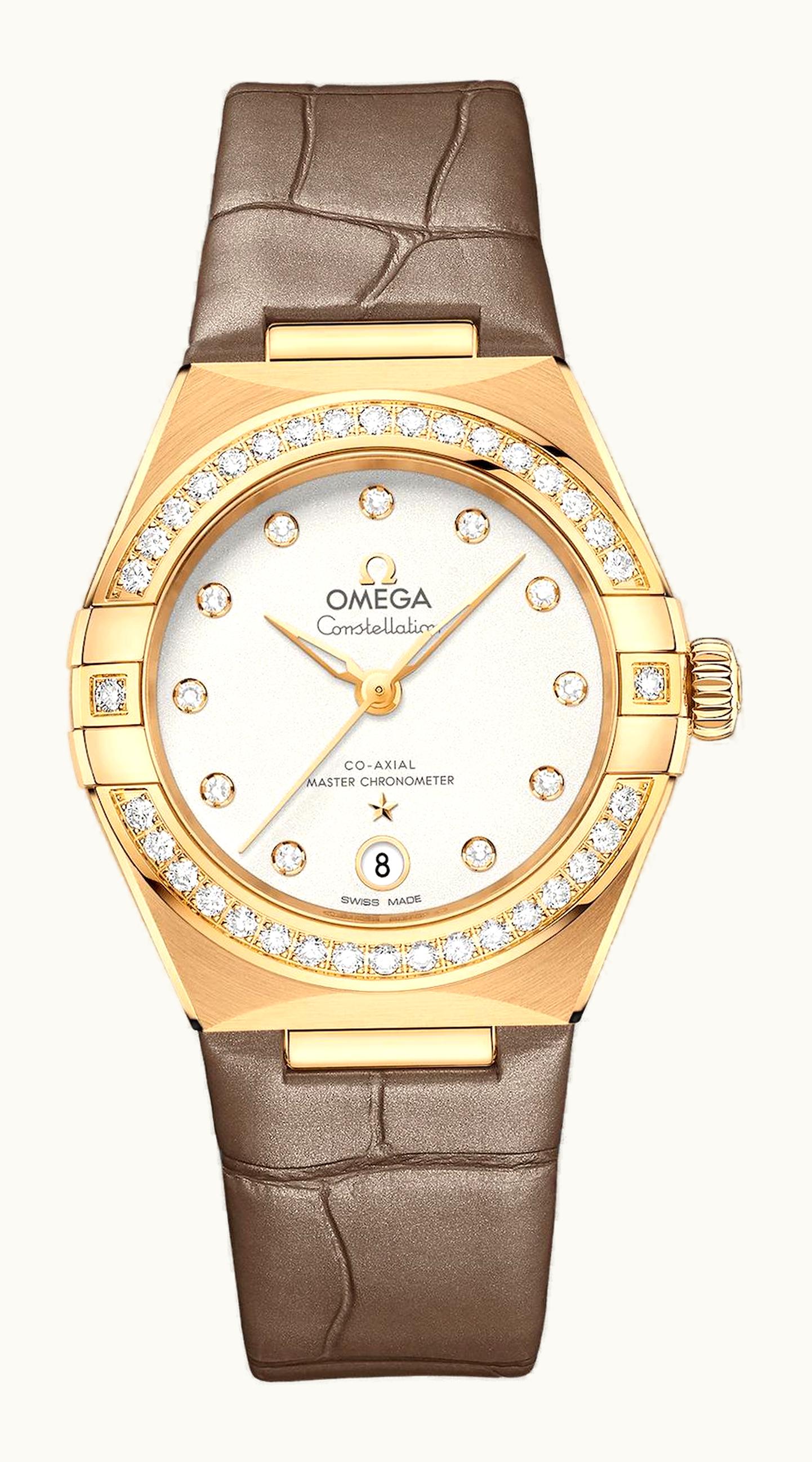 Omega Constellation Manhattan 29 Co-Axial Master Chronometer Yellow Gold / Diamond / Silver - Diamond