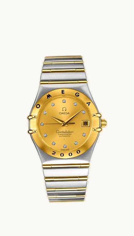Omega Constellation 35.5 Automatic Chronometer Stainless Steel / Yellow Gold / Champagne