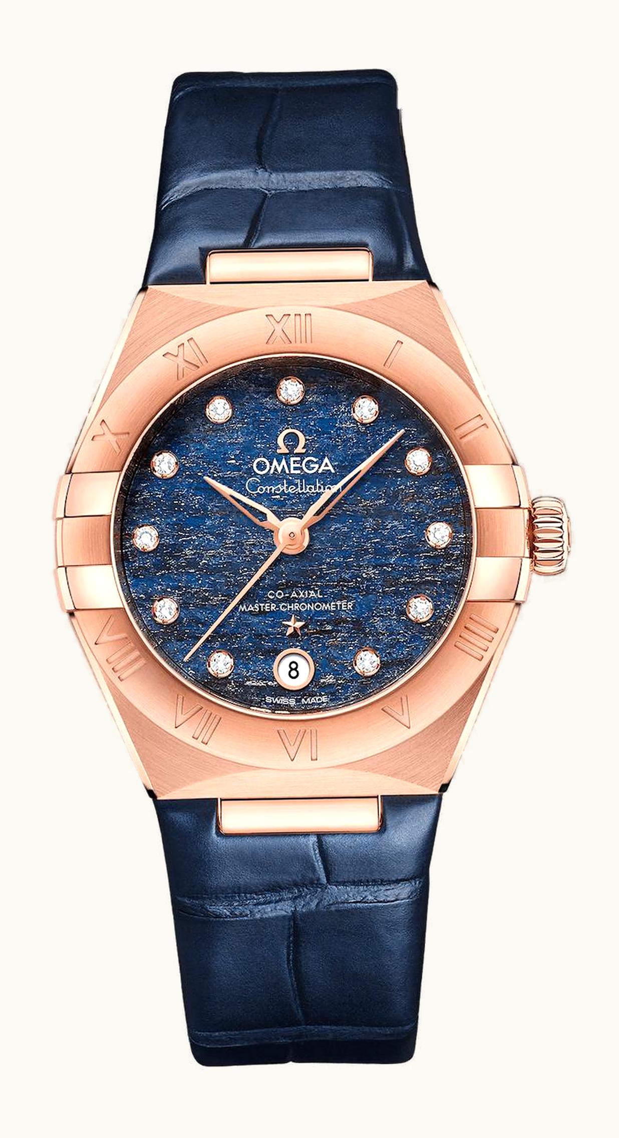 Omega Constellation Manhattan 29 Co-Axial Master Chronometer Sedna Gold / Blue Aventurine