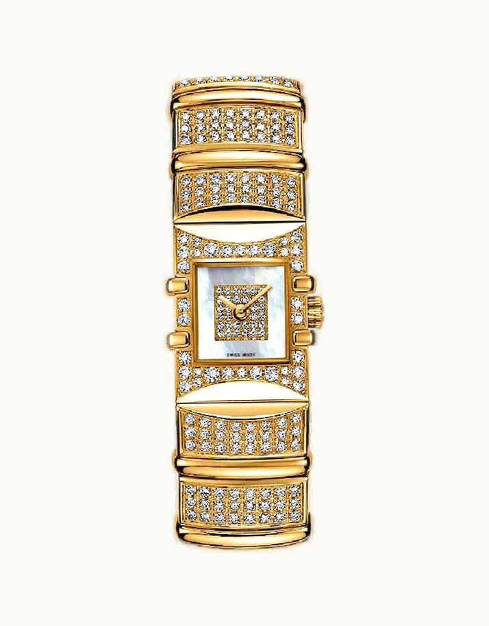Omega Constellation Quadra Quartz Mini 15 Yellow Gold - Diamond / MOP