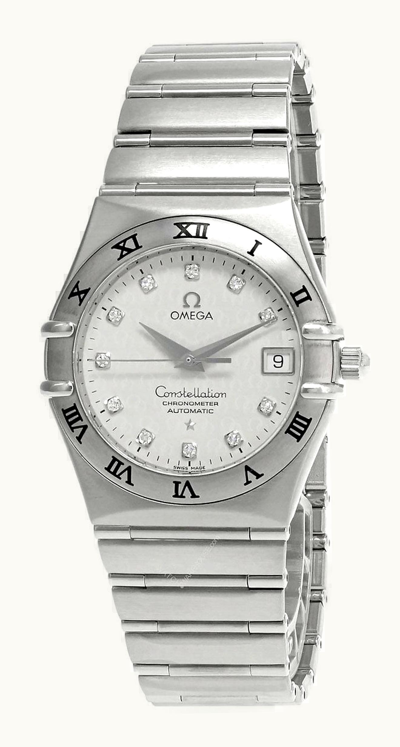 Omega Constellation Automatic 35.5 Stainless Steel / Silver - Diamond