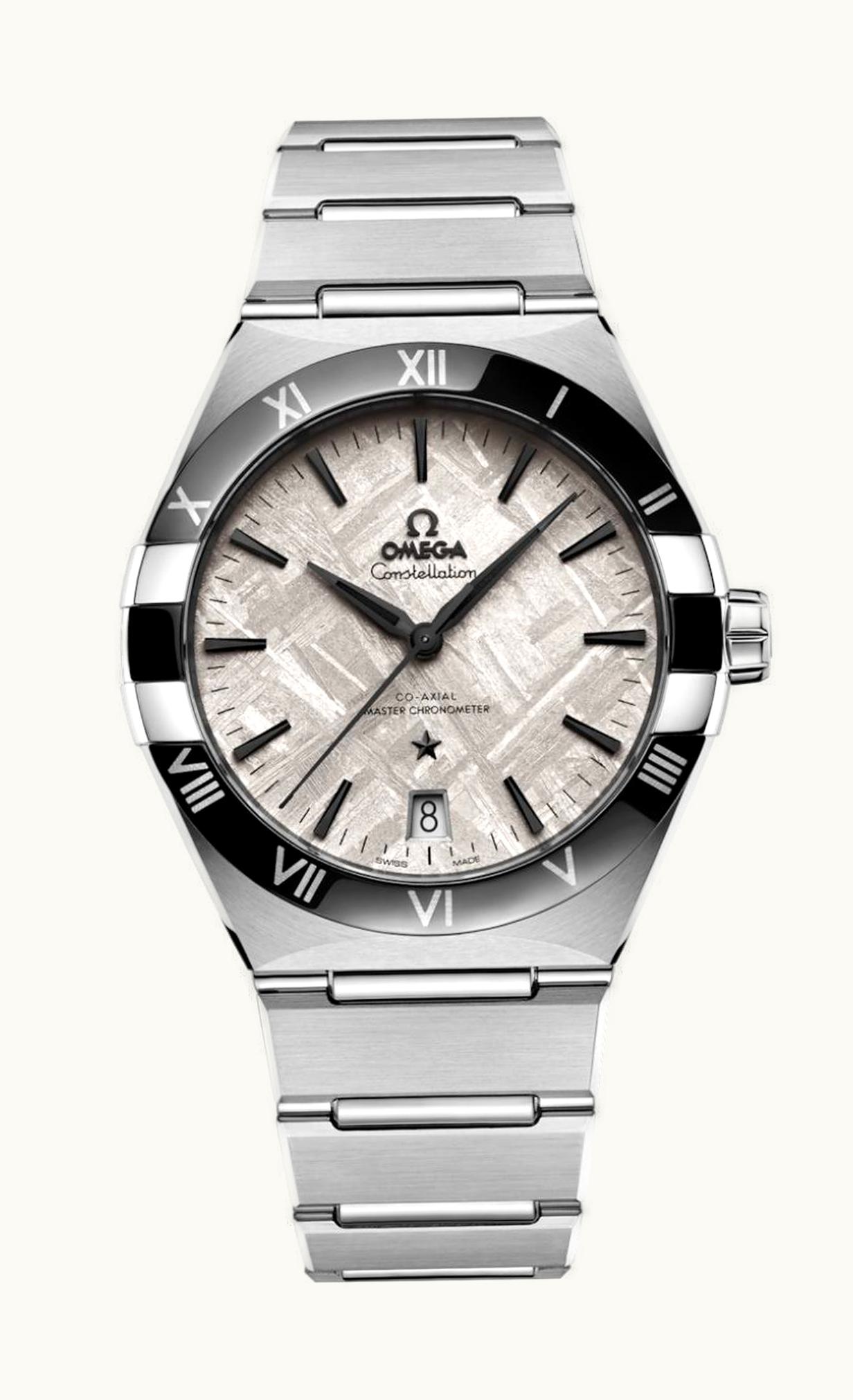 Omega Constellation Master Chronometer 41 Stainless Steel - Ceramic /  Silver Meteorite