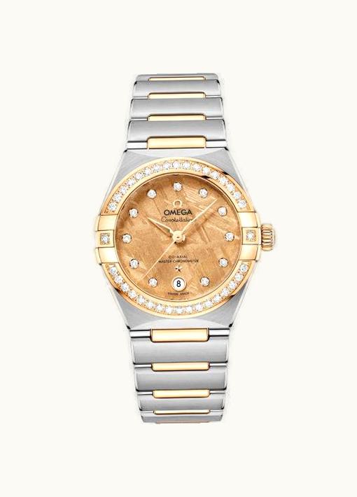 Omega Constellation Manhattan 29 Co-Axial Master Chronometer Stainless Steel - Yellow Gold - Diamond / Moonshine Meteorite