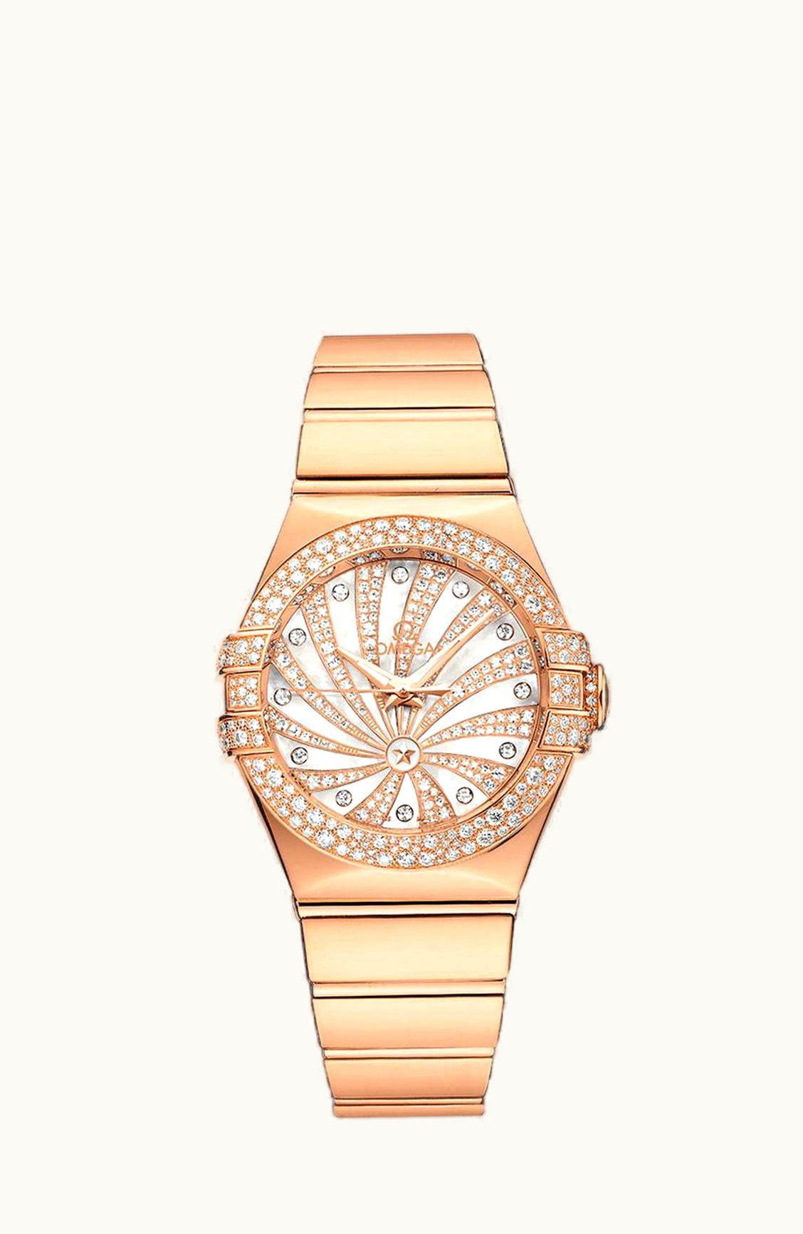 Omega Constellation Co-Axial 31 Red Gold / Snow / Diamond Supernova