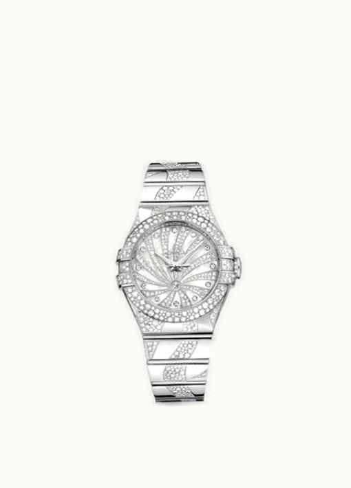 Omega Constellation Co-Axial 31 White Gold / Snow / Diamond Supernova