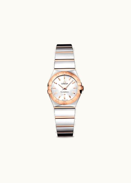 Omega Constellation Quartz 24 Polished Stainless Steel / Red Gold / Silver