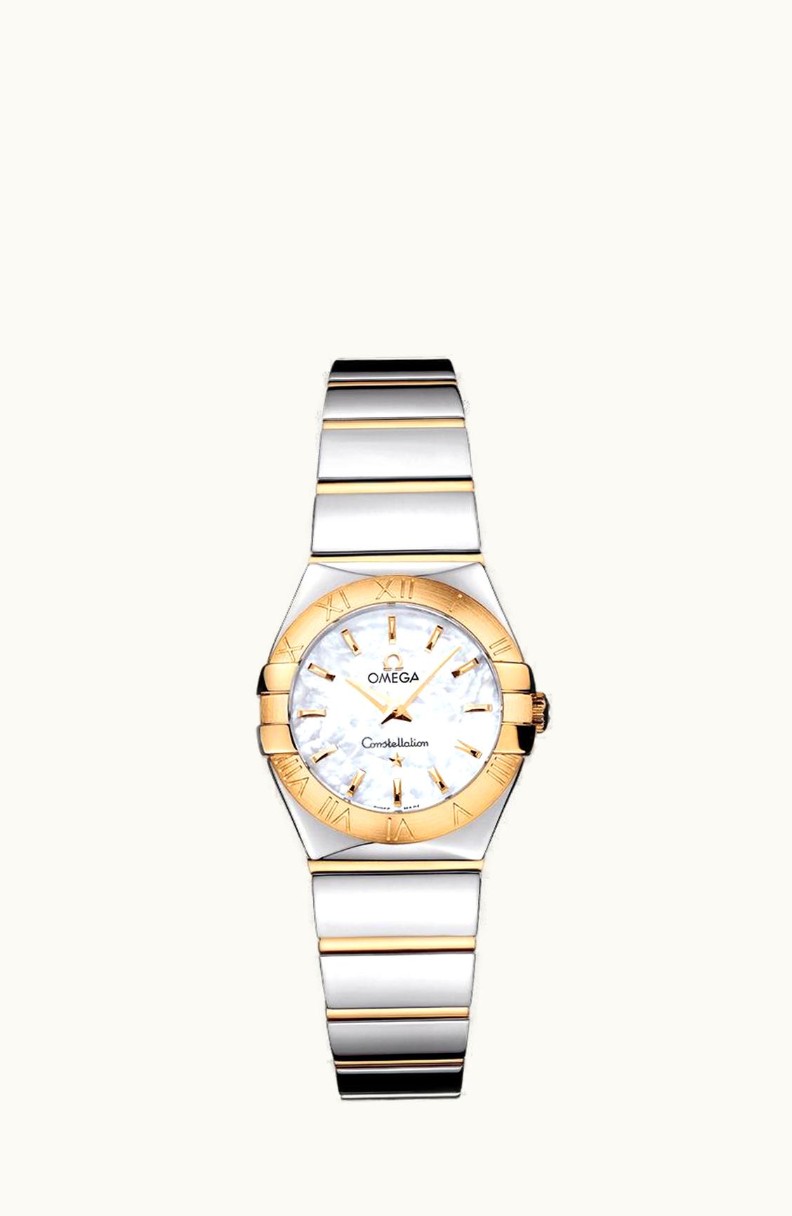 Omega Constellation Quartz 24 Polished Stainless Steel / Yellow Gold / MOP
