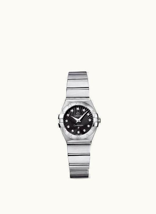 Omega Constellation Quartz 24 Brushed Stainless Steel / Black Supernova