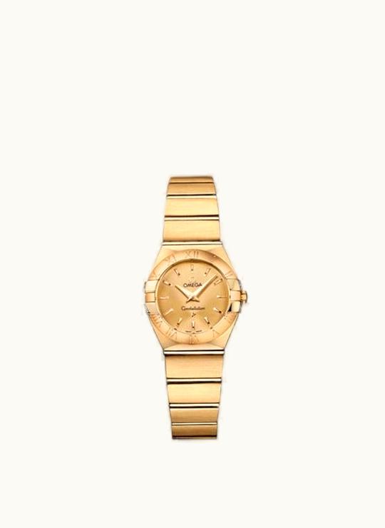Omega Constellation Quartz 24 Brushed Yellow Gold / Champagne