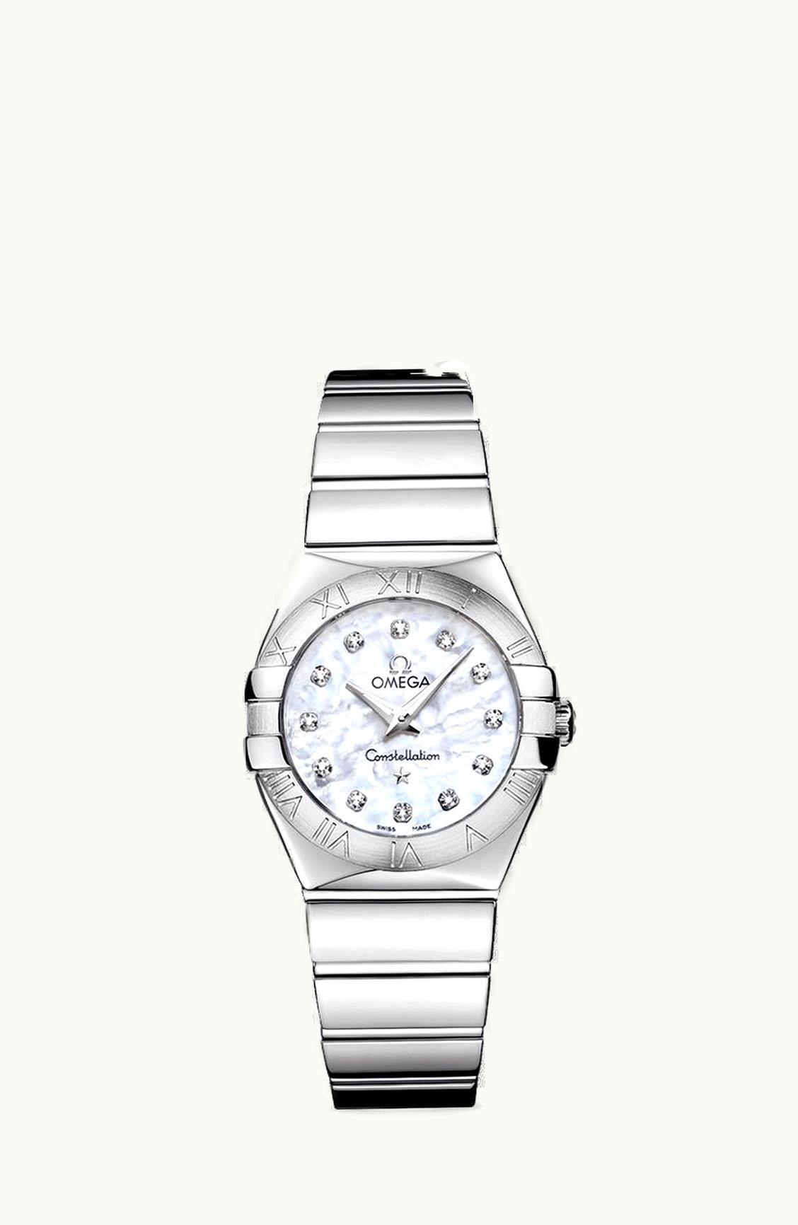 Omega Constellation Quartz 27 Polished Stainless Steel / MOP