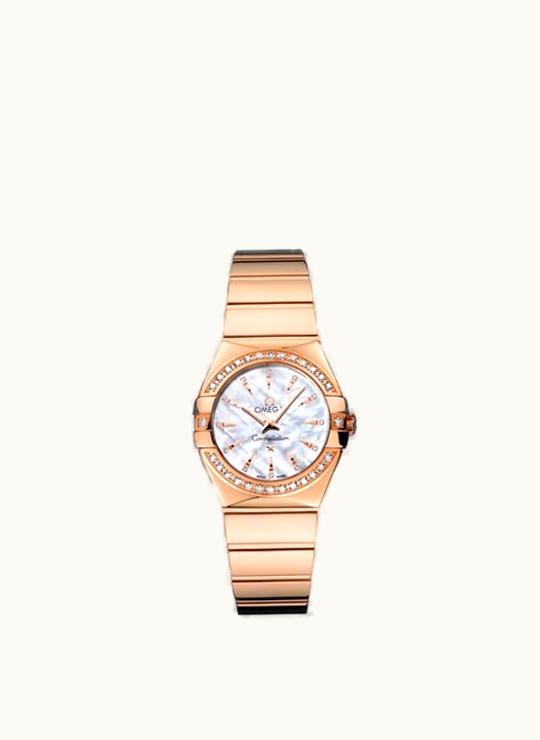 Omega Constellation Quartz 27 Polished Red Gold / Diamond / MOP