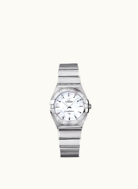 Omega Constellation Quartz 27 Brushed Stainless Steel / MOP