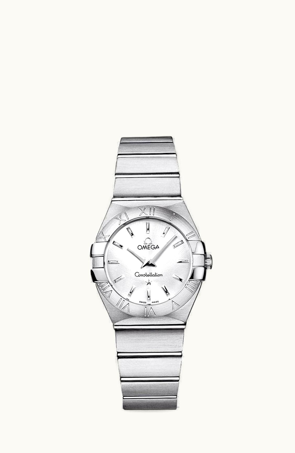 Omega Constellation Quartz 27 Brushed Stainless Steel / Silver