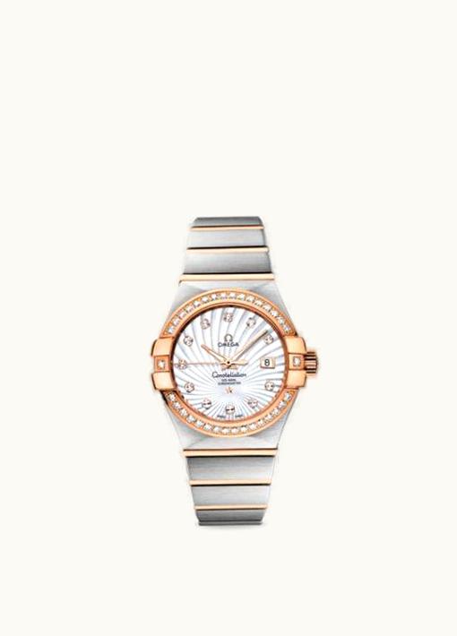 Omega Constellation Co-Axial 31 Stainless Steel / Red Gold / Diamond / MOP Supernova