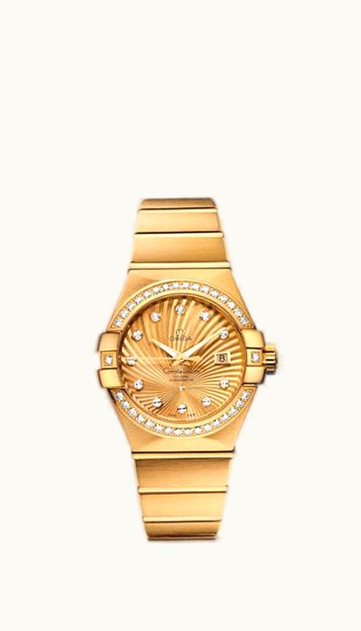Omega Constellation Co-Axial 31 Yellow Gold / Diamond / Champagne Supernova