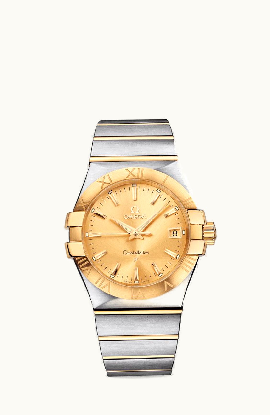 Omega Constellation Quartz 35 Stainless Steel / Yellow Gold / Champagne