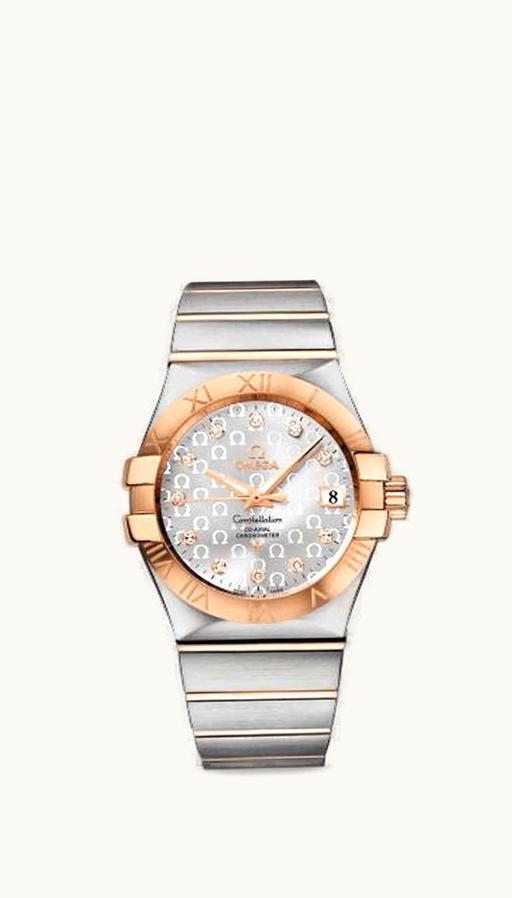 Omega Constellation Co-Axial 35 Stainless Steel / Red Gold / Silver Omega