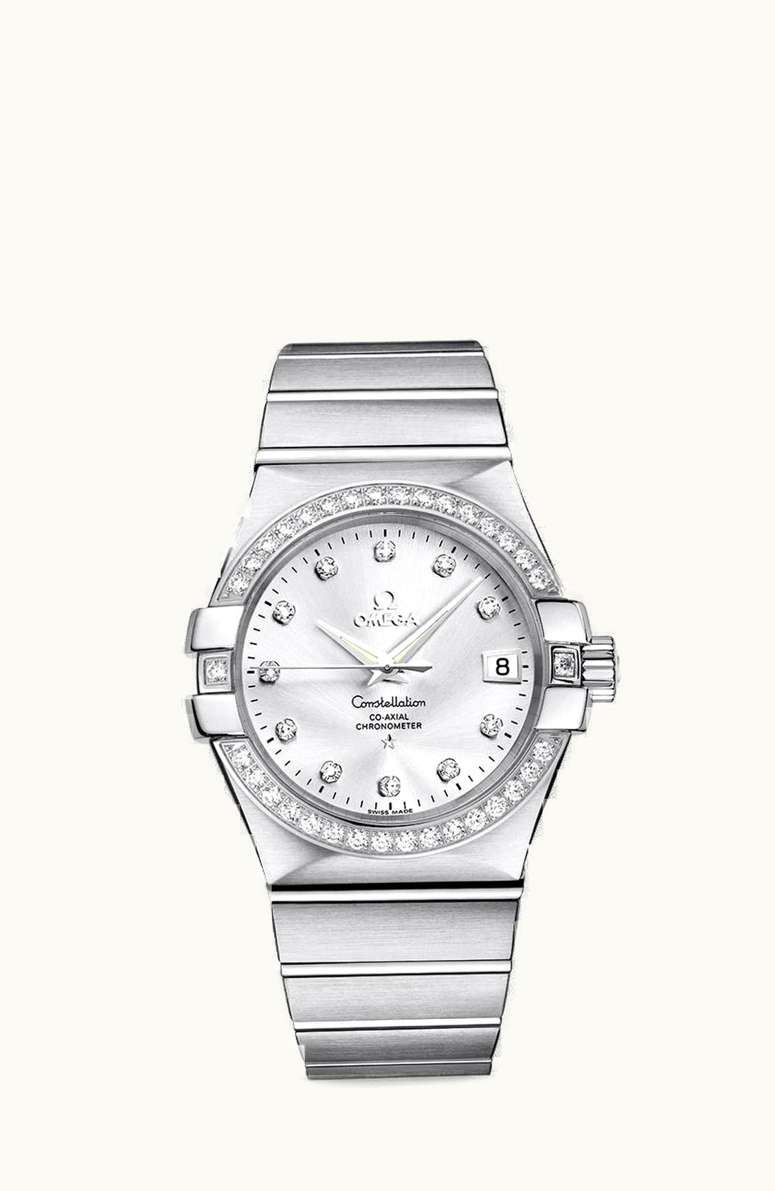 Omega Constellation Co-Axial 35 Stainless Steel / Diamond / Silver