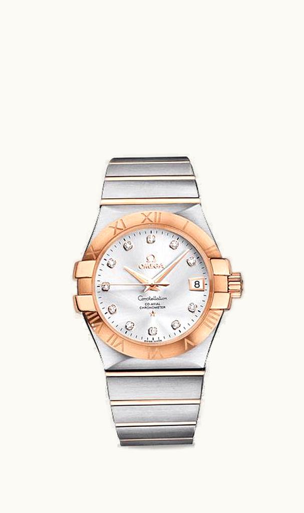 Omega Constellation Co-Axial 35 Stainless Steel / Red Gold / Silver
