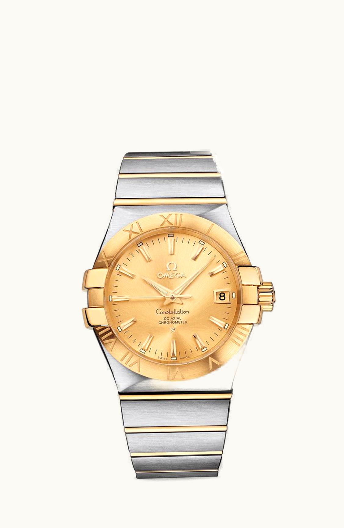 Omega Constellation Co-Axial 35 Stainless Steel / Yellow Gold / Champagne