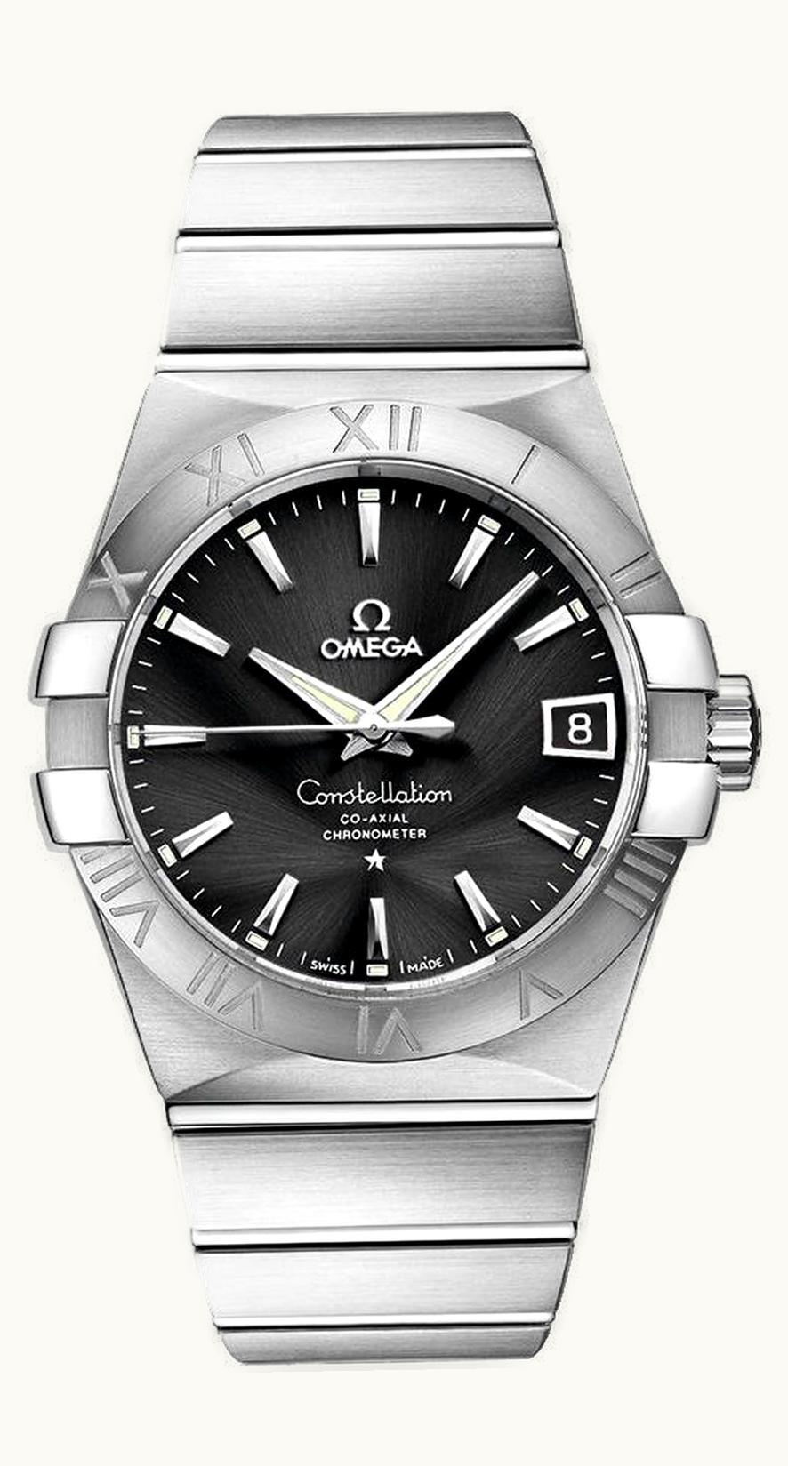Omega Constellation Co-Axial 38 Stainless Steel / Black