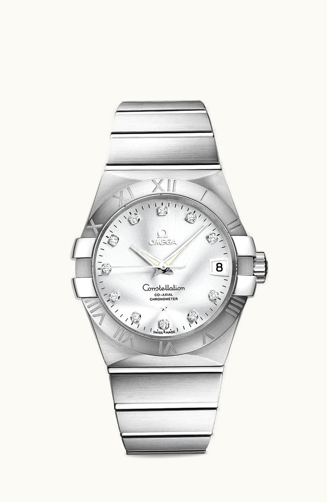 Omega Constellation Co-Axial 38 Stainless Steel / Silver